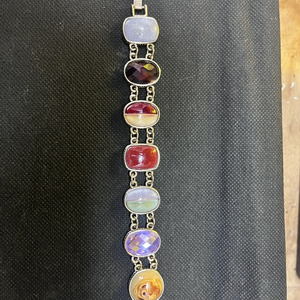 Elegant Multicolor Gemstone Bracelet